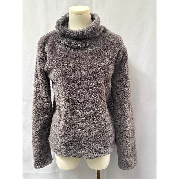 Women’s JoyLab Dark Grey Faux Fur Turtleneck Sweater Sz L - Picture 1 of 5